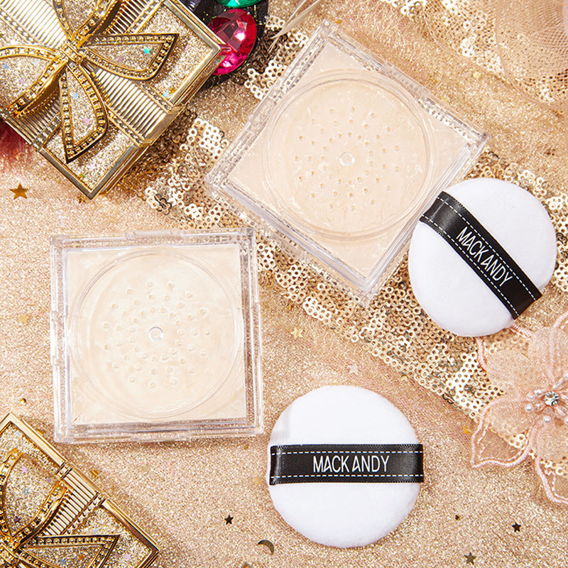 Marco andy bowknot silky airspun loose powder - high capacity, oil control, long-lasting, non-transfer setting powder