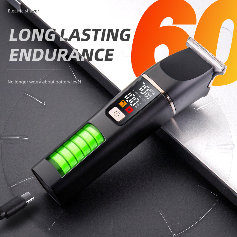 Hair clipper hair clipper hair trimmer for home electric clipper led hair salon special clipper shaved flat head