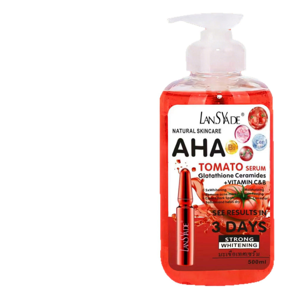 aha fruit acid tomato essence glutathione moisturizing, repairing, brightening and blackening essence 500ml