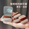 Little girl chocolate biscuit powder puff super soft and compliant wet and dry dual use air cushion powder puff liquid foundation sponge makeup powder puff