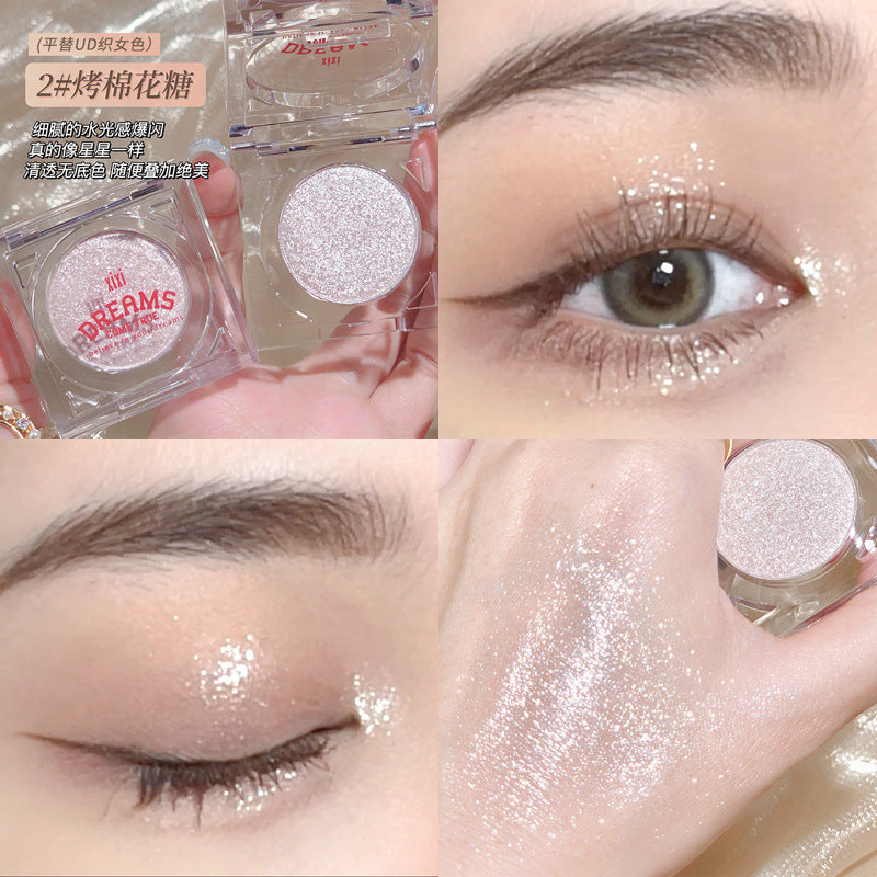 Makeup xixi stars brighten single color highlight powder pearlescent broken diamond sparkling cowherd and weaver eye shadow