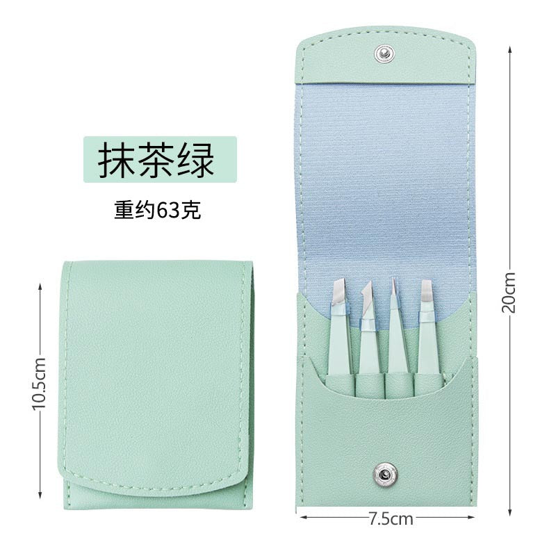 Stainless steel eyebrow tweezer set - 96 pieces, customizable logo, slant & straight tip, eyebrow shaping tweezers, beauty tools, eyebrow scissor set