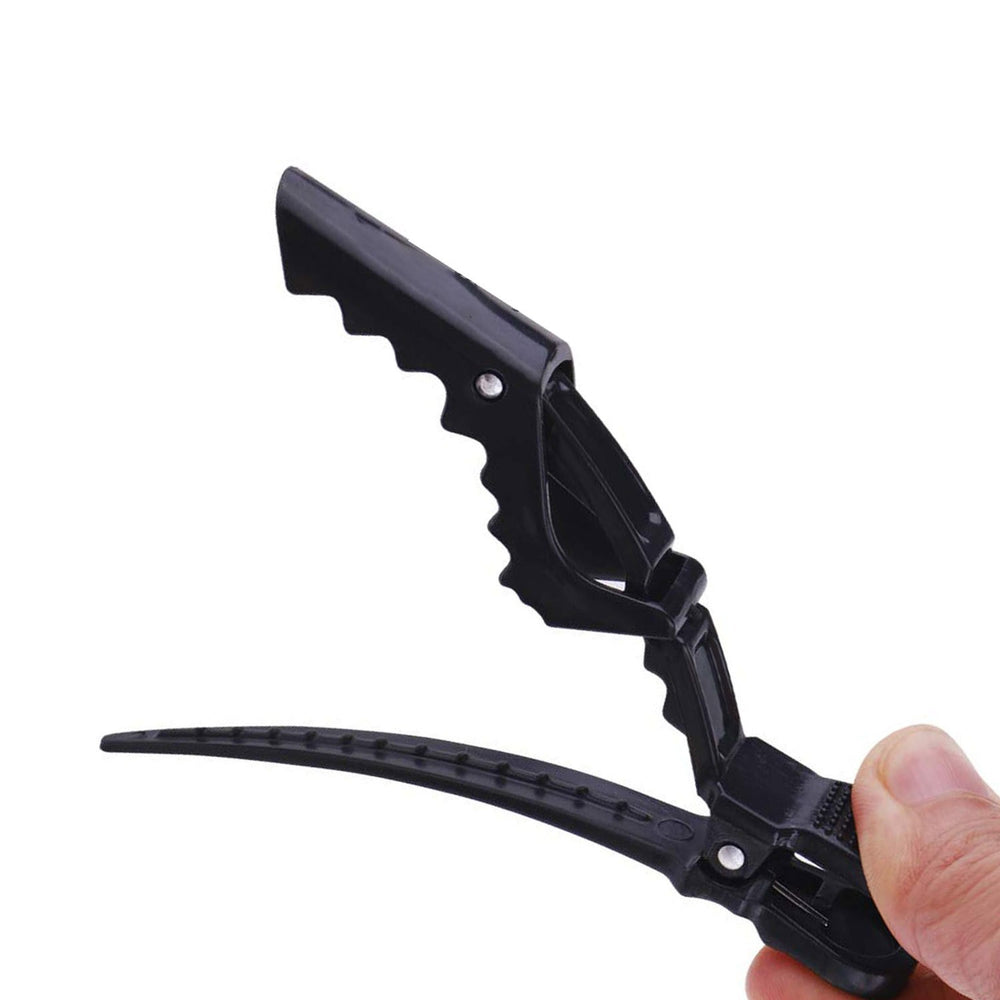 plastic alligator clip duckbill partition clip hair clip hair dyeing tool hairdressing supplies multi-color wholesale 5-pack