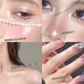 Xixi yuechi dark highlight powder palette potato puree texture pearlescent diamond fine shimmer brightening silkworm single color eyeshadow
