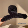 Plush criss-cross black - 13cm