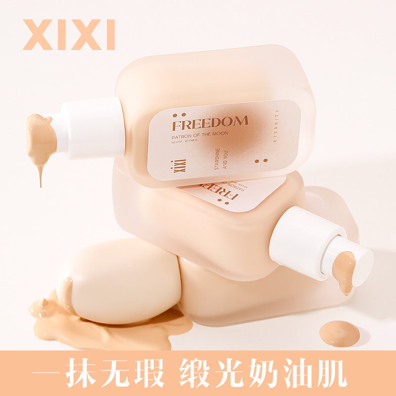 Makeup xixi flawless long-lasting liquid foundation concealer waterproof not easy to remove makeup not stuck powder dry oily skin cream foundation