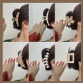 Springnew arrivaleasiest for match cross cut out hair grip milk tea coffee color elegant grip clip hairpin casual hairpin hair accessories