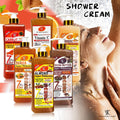 Export carrot scrub shower gel 1000ml rich foam vc long-lasting fragrance vitamin c shower gel