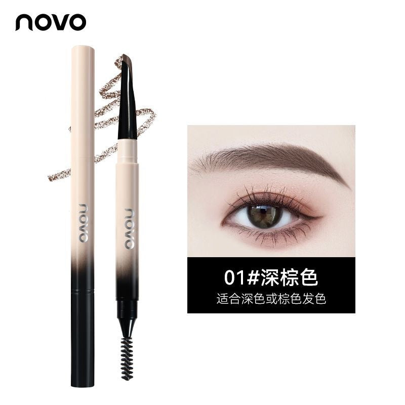 Novo blade-sharp eyebrow pencil: long-lasting, waterproof, sweat-proof, smudge-proof, and fade-resistant. achieve defined, hair-like brows – perfect for beginners!