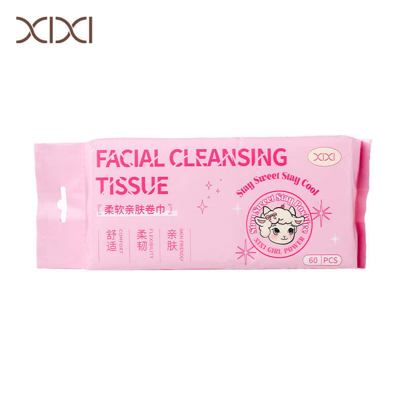 Xixi towel wet and dry dual-use removable disposable facial cleansing towel hanging thickened cotton soft towel