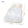Bow foldable student plastic storage cosmetic mirror dormitory for home desktop vertical cute home table mirror