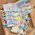 [20-piece set] anker red bow hair clip new sweet forehead bangs side clip duckbill clip hairpin