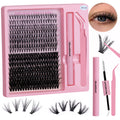 European and american style false eyelash kit - diy segmented fishtail fairy lashes, natural simulation eyelash extension kit