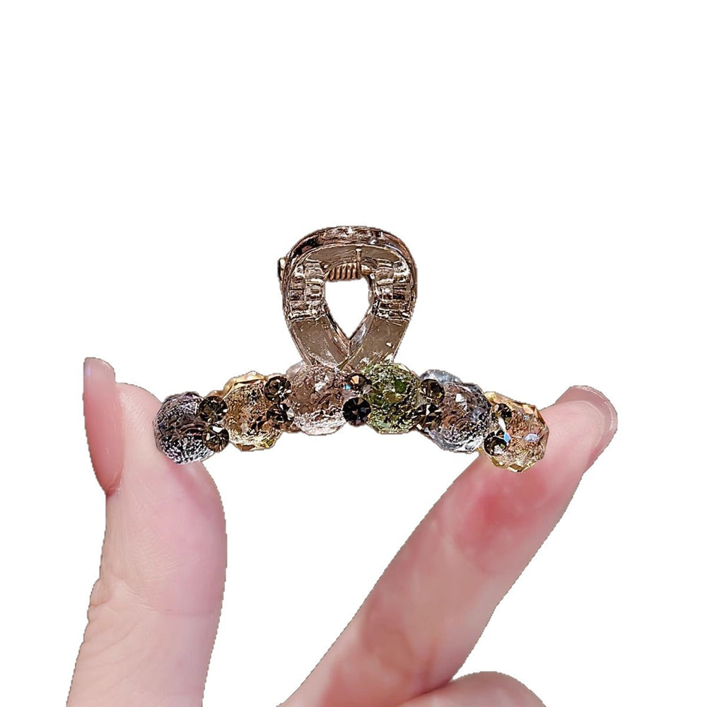 Casualeasiest for match rhinestone gripper female elegantfashion back of head half-tied gripper hair clip new arrivalkorean style side clip headwear
