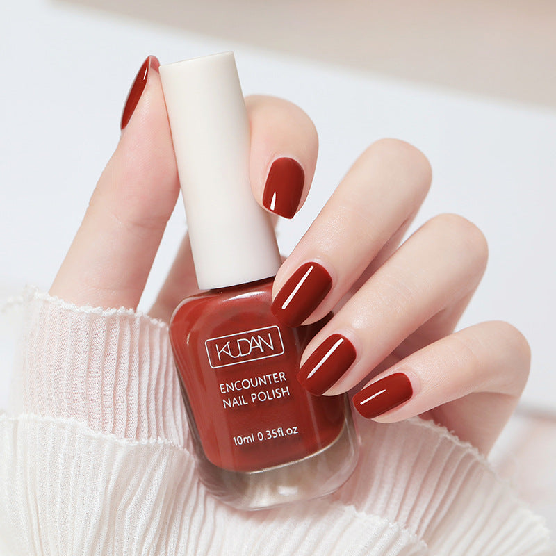 Kudan water-based nail polish, no baking, long-lasting, quick-drying, tearable 10ml light fragrance nail art accessories nail polish glue wholesale