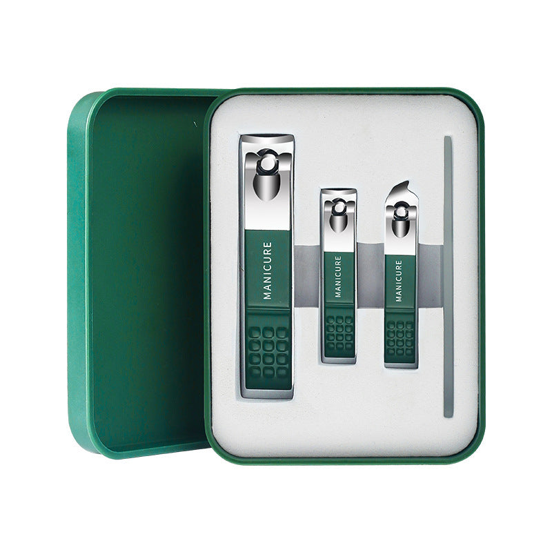 Nail clipper 4-piece gift set - manicure & pedicure tools with storage box - tiktok trending wholesale