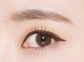 Makeup xixi lingmu deep automatic eyeliner waterproof long-lasting non-smudge hard tip black brown eyeliner pen