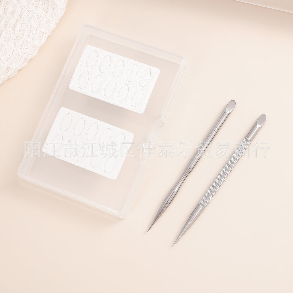 Manicure tools, orange wood sticks, nail removal sticks, beveled steel pushers, dead skin pushers, dot drills, dot flower pens, beech wood sticks, special nail removal tablets