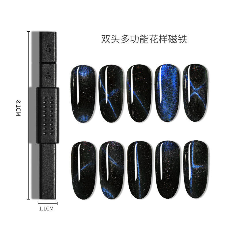 Cat's eye magnet nail art tool - gel polish fancy thickened multifunctional nail art cat eye magnet pen magnet stone