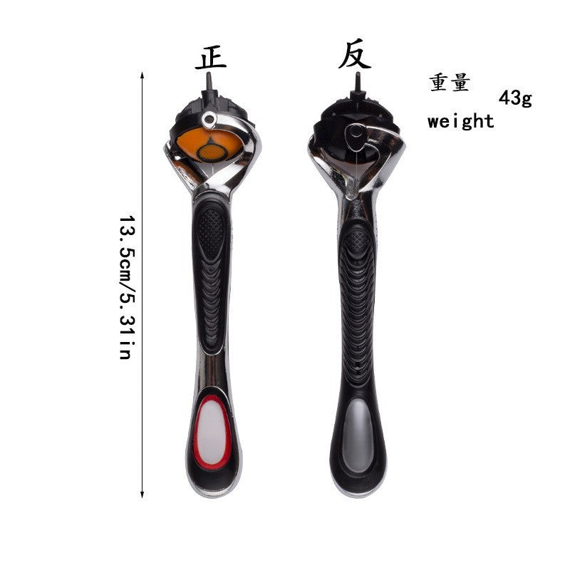 Five-layer razor manual razor adapted to gillette multi-layer stainless steel blade razor suit gillette fengyin