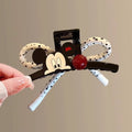 Korean style cute cartoon bow hair clip - large, high-end, versatile hair accessory for women's updos and ponytails