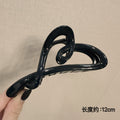 Glossy heart black-12cm