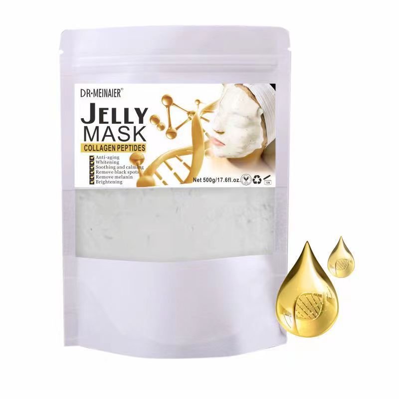 exclusive collagen crystal petal mask powder hydrating and moisturizing jelly soft mask powder 500g foreign trade wholesale