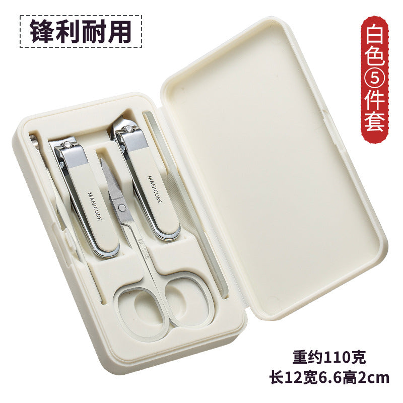 Nail clipper suit with nail polish, good quality nail clippers, manicure clippers, 5-piece nail clipper set, full set, one piece wholesale