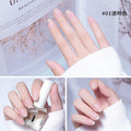 Ice-through nail polish, no-bake cool dan, new arrival, long-lasting, quick-drying jelly, transparent nude, oily, non-tearable nail polish