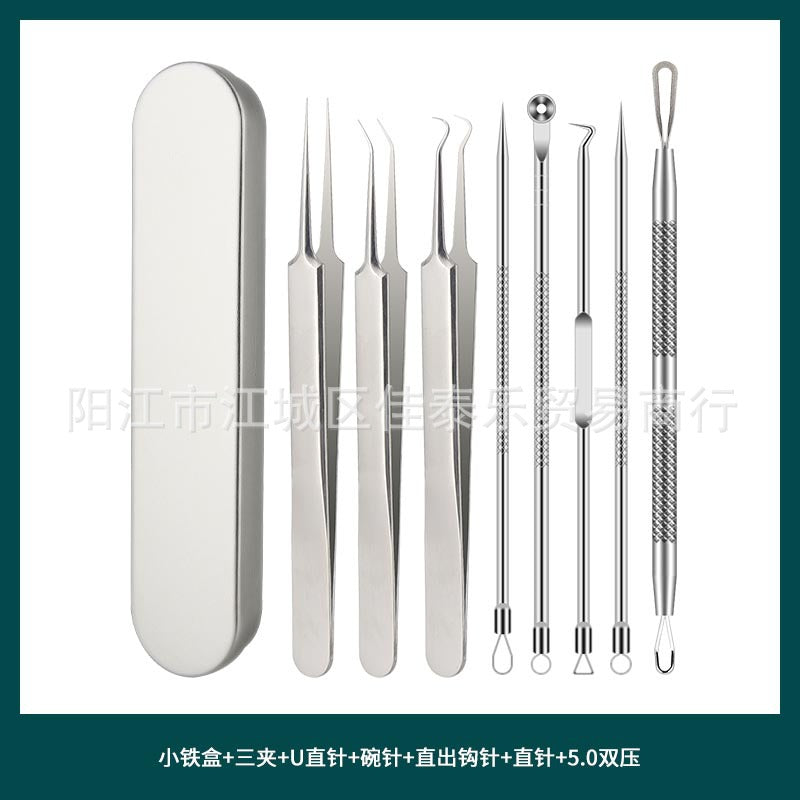 stainless steel acne clip cell clip acne needle suit acne squeeze blackheads whiteheads beauty needle multi-piece suit