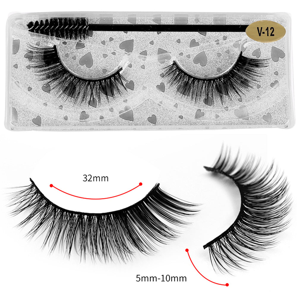 fashion fake eyelashes suit slim cross thick imitation mink eyelashes one-piece fashion style