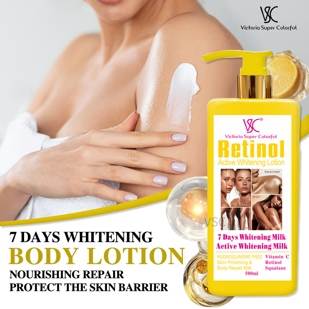 retinol active brightening cream 500ml moisturizing brightening repair milk body lotion factory