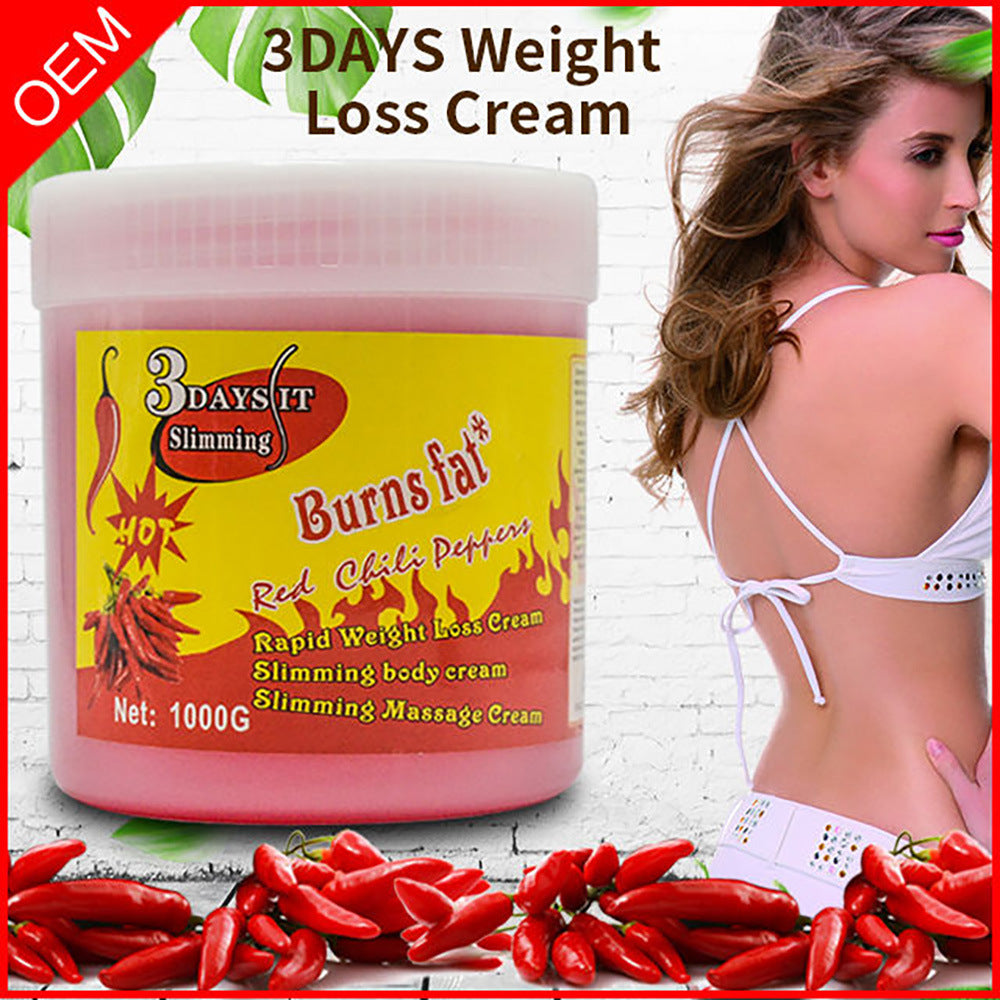 nourishing firming cream, chili shaping body cream, belly, abdomen, calf, heating massage cream, foreign trade wholesale