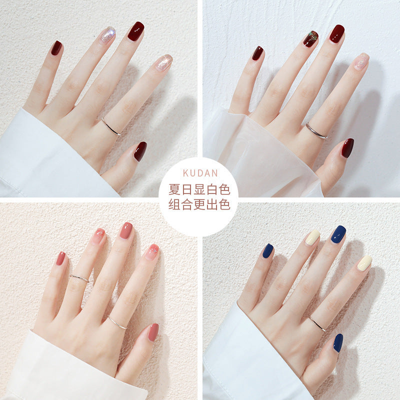 Oily colorful character nail polish, long-lasting, no baking, non-peelable, quick-drying, whitening, non-tearable, cross-border live broadcast nail polish