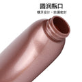 600ml refillable plastic empty bottle with pump for liquid body wash, shampoo, and conditioner - pet with metallic finish