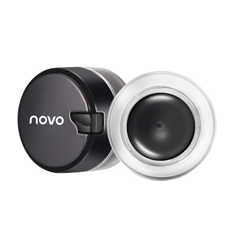 Novo smooth glide eyeliner gel - waterproof, smudge-proof, long-lasting black & brown eyeliner for beginners