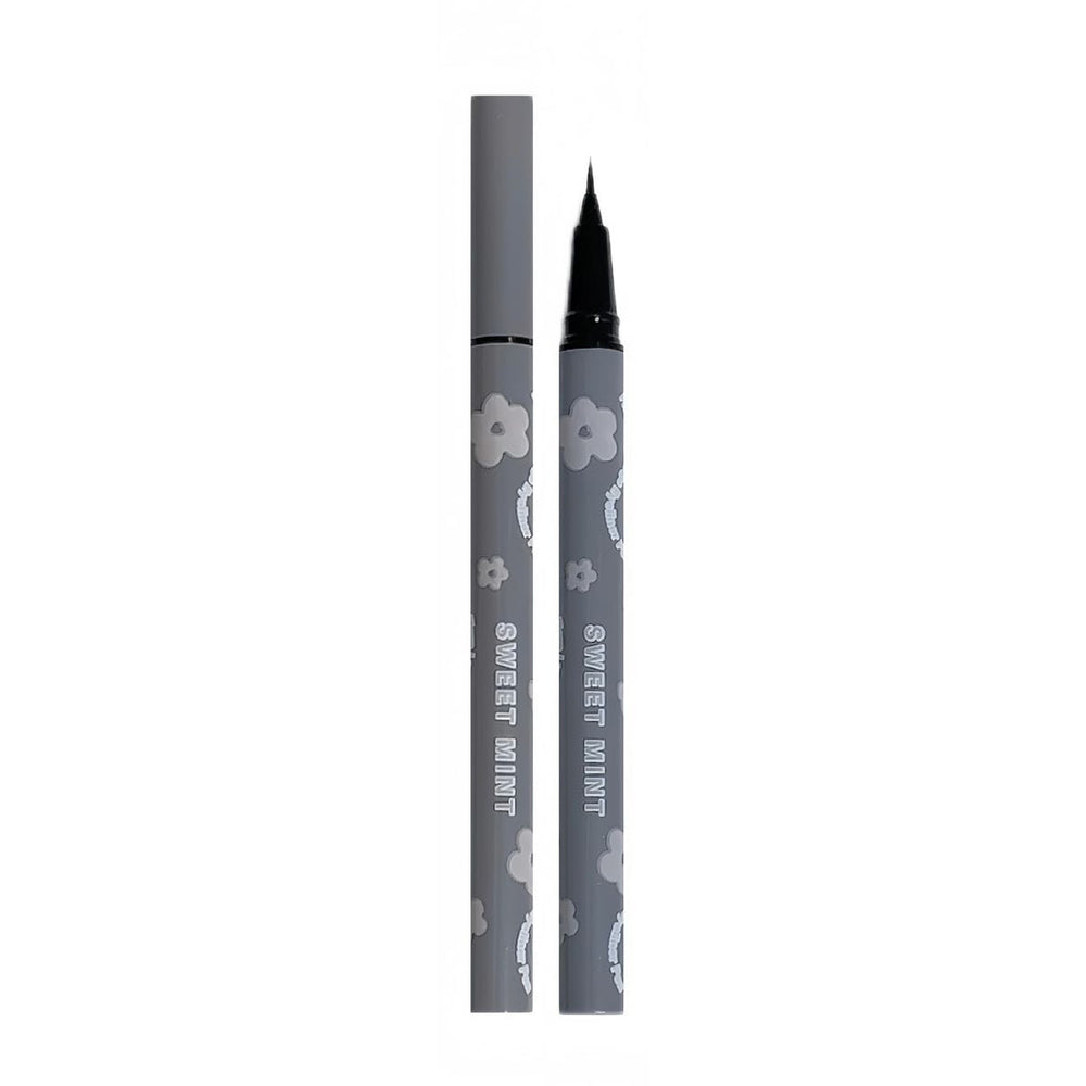 Sweet mint floral eyeliner - ultra-fine tip, waterproof, sweat-proof, smudge-proof, lower lash definition