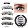 Magnetic false eyelashes - european & american style, four-clip set, glue-free, reusable, magnetic eyelashes