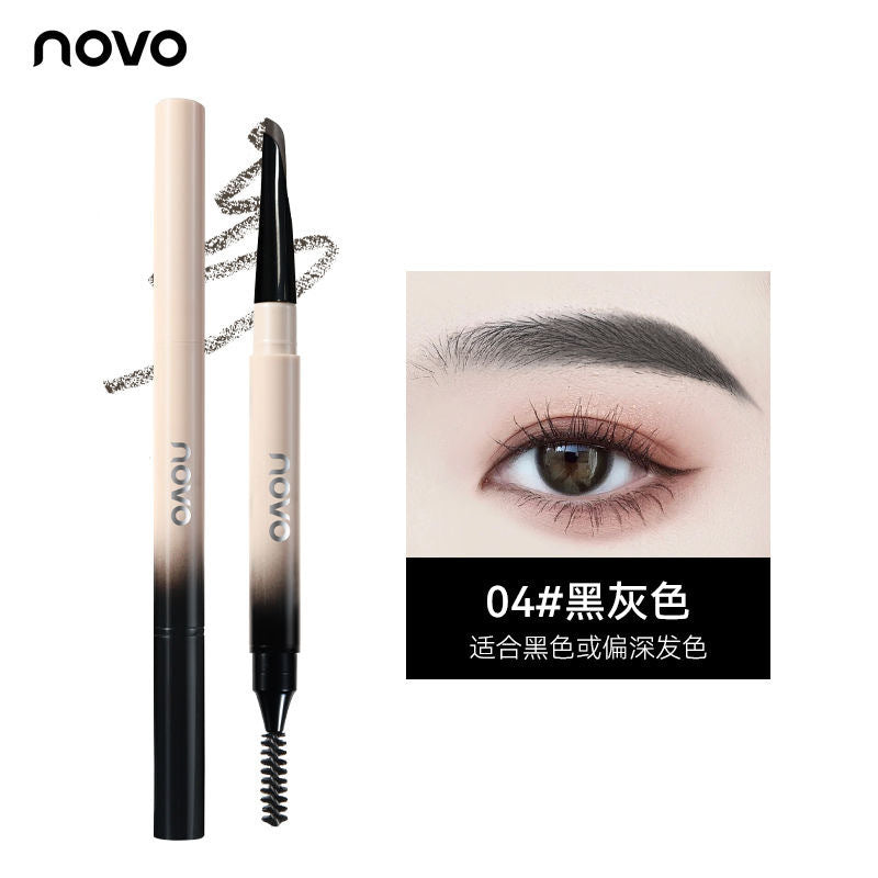 Novo blade-sharp eyebrow pencil: long-lasting, waterproof, sweat-proof, smudge-proof, and fade-resistant. achieve defined, hair-like brows – perfect for beginners!