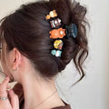 Cute cartoon kitten medium-sized gripper on the back of the head, shark clip, niche styleclassy design, easiest for match hair accessories, trendy