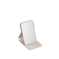 Portable folding mirror for men - compact, drop-proof, and perfect for dorms, offices, and desktops. stands freely for easy makeup application