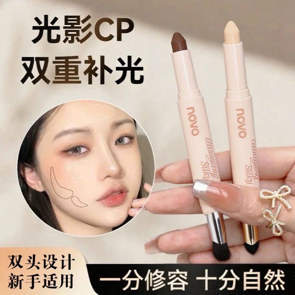 Novo unbounded sculpting full face multi-purpose pen matte highlight face brightening nose shadow shadow all-in-one multi-purpose pen