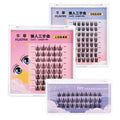 Diy segmented false eyelashes - the lazy person's 3-step natural, lengthening, fine-base self-application eyelash kit with adhesive