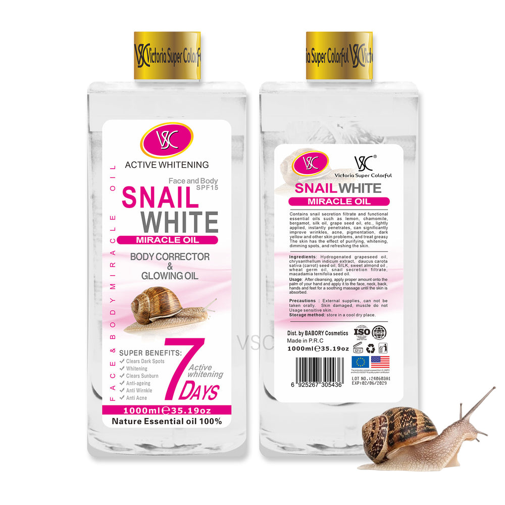 arbutin essential oil 1000ml skin care body rosehip oil snail repair body oil factory wholesale