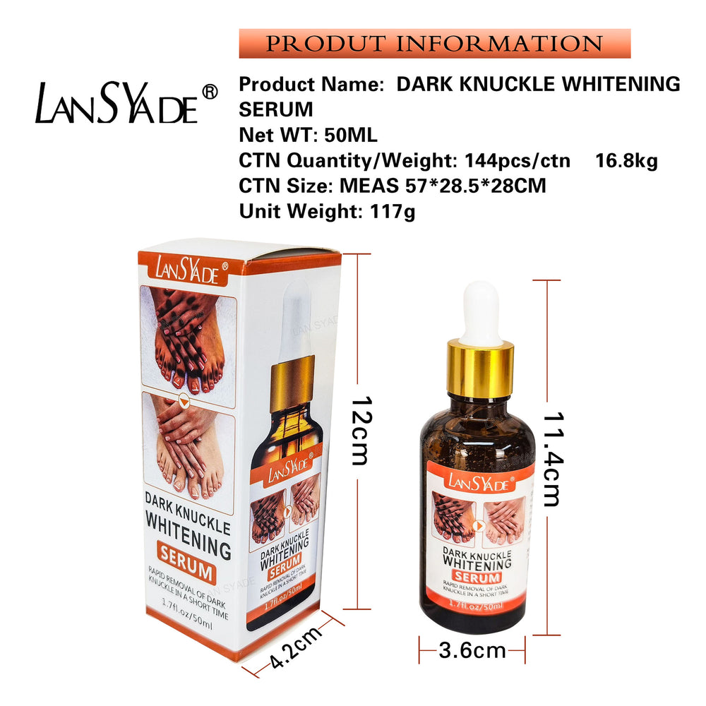 hand & finger joint brightening serum 50ml - knee & ankle dark spot corrector - melanin reducing essence
