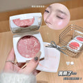 Kakashow sculpting baked blush - single color, shimmering pearlescent, brightening, enhances complexion, natural contouring rouge