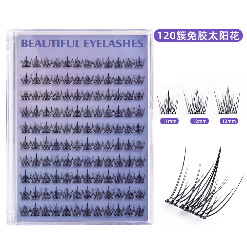 10 rows of lower eyelashes, glue-free false eyelashes, full series of fox-style su daji nature, no makeup, glue-free self-adhesive eyelashes