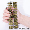 Zhengxiang custom gel nail stickers - waterproof, sparkling cloud brocade uv semi-cured nail art stickers - cross-border e-commerce for us & european amazon