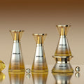 New cosmetic glass bottle set packaging: 120ml lotion & essential oil glass bottles, 50g cream & balm sample containers