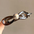 ~bead twist clip coffee color-9cm